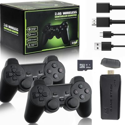 Game-Stick retrô M8, Com 20.000 jogos, 64GB