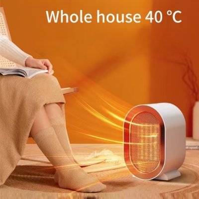 Mini Aquecedor Elétrico Portátil e Ventoinha – 220V PTC Cerâmica