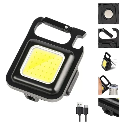 Mini Lanterna LED e Potente com Chaveiro Portátil