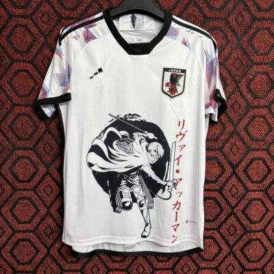 Camiseta Masculina “Attack on Titan” Levi Ackerman, Branca