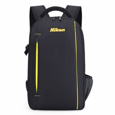 Mochila Fotográfica para Câmaras Nikon, Preto e Amarelo